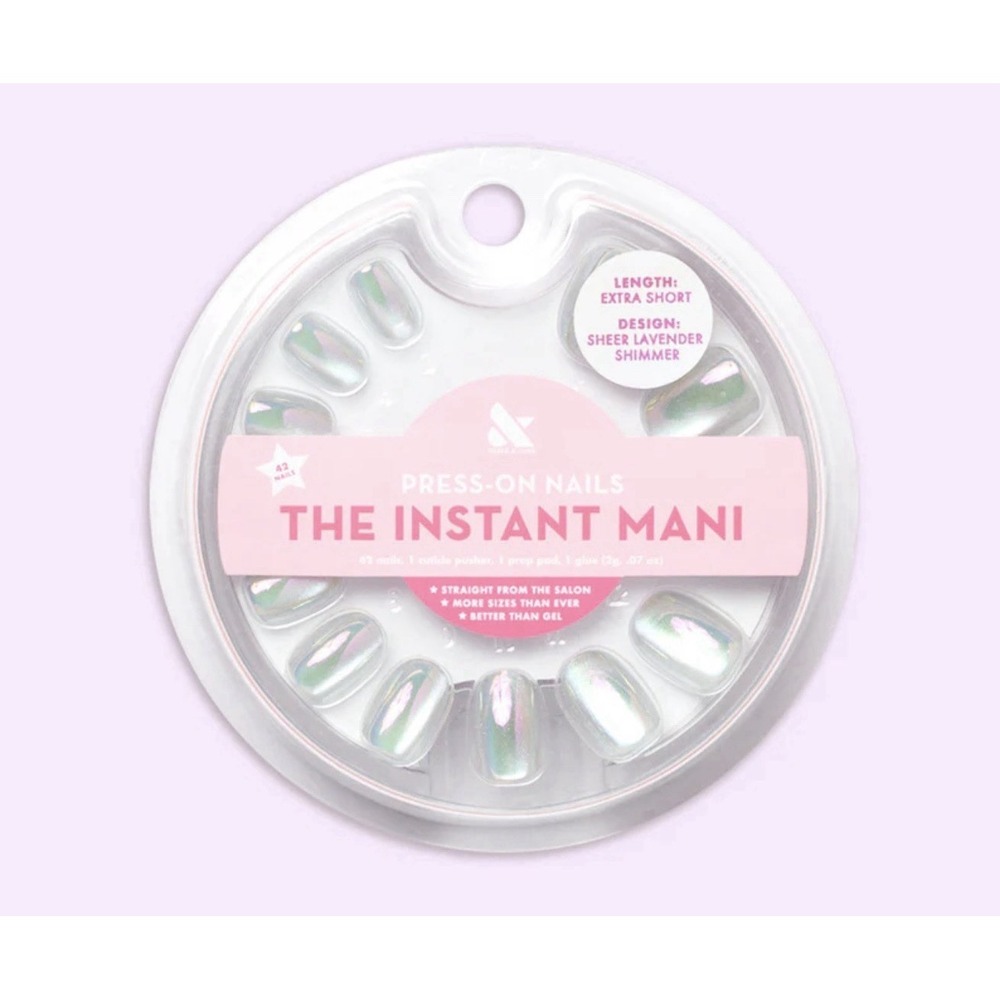 Olive & June Instant Mani Extra Short Press On Nails. Extra Short Sheer Lavender